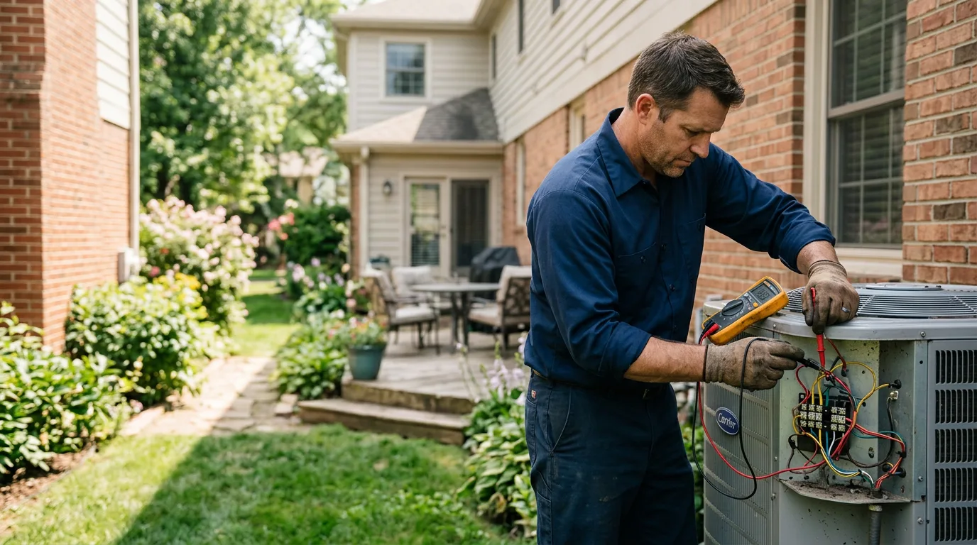 HVAC technician working near Amity, PA